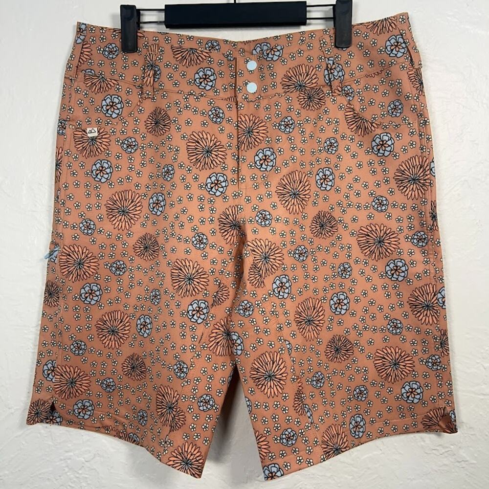 Wild Rye Kaweah Mountain Bike Shorts 12" UPF 50 Disco Dahlia Women's Sz 12